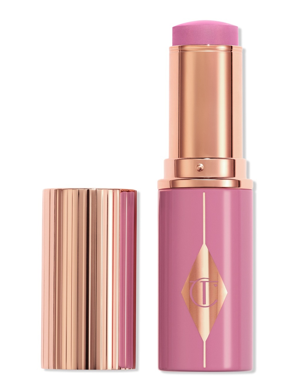 Charlotte Tilbury's Unreal Lip + Cheek Glow Blush Stick -Pretty Glow NIB